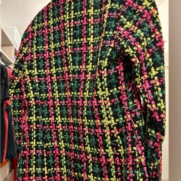 Avec Les Filles Neon Tweed Blazer - Size M - Picture 6 of 6